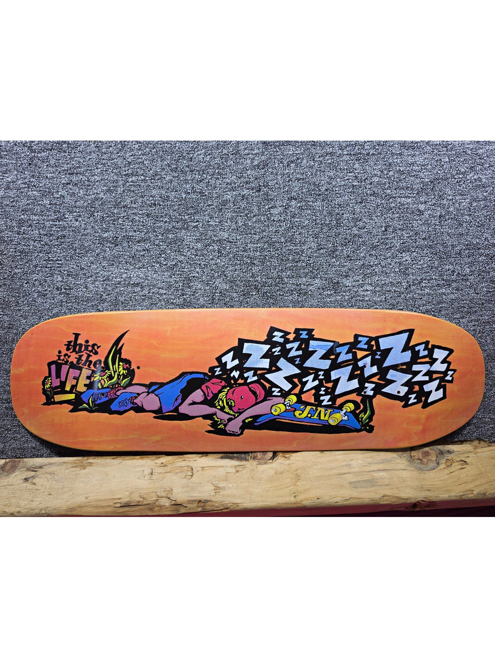 The Original Vintage "This is the Life" deck from Life Skateboards "Rare"